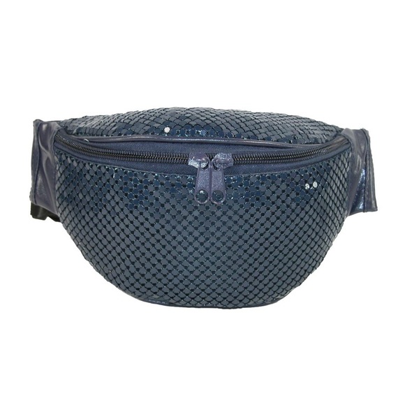 Handbags - SALE! LAST ONE! navy sequined fanny pack 🖤